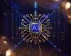 circuit board with AI logo
